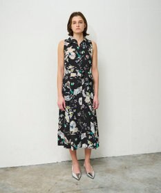 GRACE CONTINENTAL バックコンシャスプリントワンピース