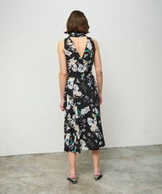 GRACE CONTINENTAL バックコンシャスプリントワンピース