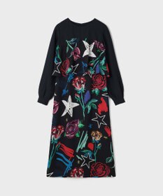 GRACE CONTINENTAL プリントコンビドレス