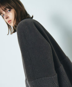 GRACE CONTINENTAL ノーカラーボアムートンコート