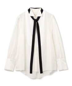 GRACE CONTINENTAL シルクコンビドレスシャツ