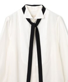 GRACE CONTINENTAL シルクコンビドレスシャツ