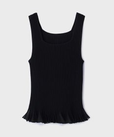 GRACE CONTINENTAL シアーフリルニットトップ