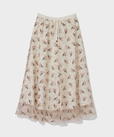 GRACE CONTINENTAL マリンembフレアスカート