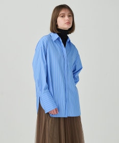 GRACE CONTINENTAL 2WAYシャツブラウス ストライプ