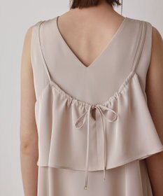 GRACE CONTINENTAL サテンレイヤードワンピース