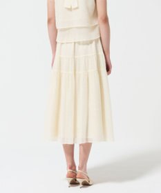 GRACE CONTINENTAL シフォンカットジャガードスカート