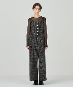 GRACE CONTINENTAL ツイードサロペット マルチ