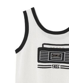 GRACE CONTINENTAL ラメニットノースリーブ