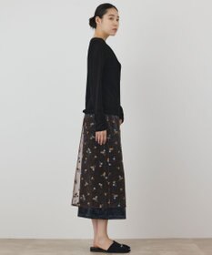 GRACE CONTINENTAL フロッキードレープトップス