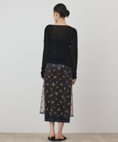 GRACE CONTINENTAL フロッキードレープトップス