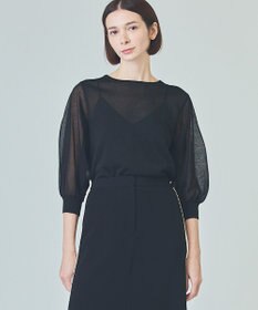 GRACE CONTINENTAL ラメシアーニットトップ