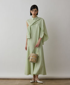 GRACE CONTINENTAL ストライプシャツワンピース