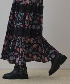 GRACE CONTINENTAL サラサプリントティアードワンピース