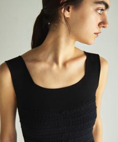 GRACE CONTINENTAL ツイードマーメイドニットワンピース