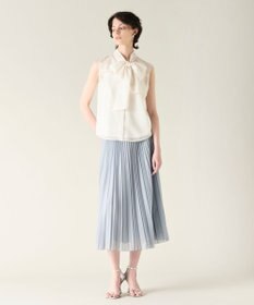 GRACE CONTINENTAL チンツボウタイノースリーブブラウス