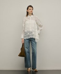 GRACE CONTINENTAL バックフレアシャツ