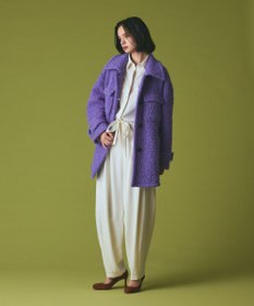 GRACE CONTINENTAL ウールワイドレッグパンツ