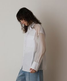 GRACE CONTINENTAL シアーコンビオーバーシャツ