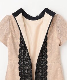 GRACE CONTINENTAL ビジュー衿レースドレス