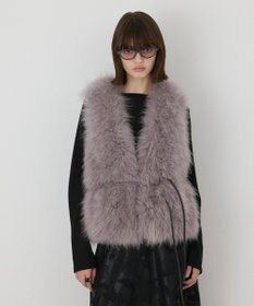 GRACE CONTINENTAL 【イベント店舗・ONLINE STORE先行アイテム】カシミヤファージレ ライトグレー