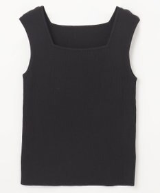 GRACE CONTINENTAL スクエアリブニットトップ