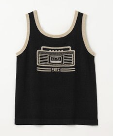 GRACE CONTINENTAL ラメニットノースリーブ