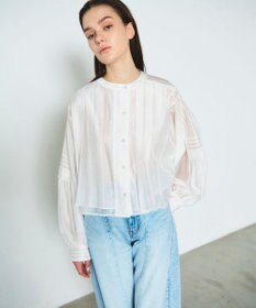 GRACE CONTINENTAL ピンタックショートブラウス