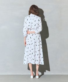 GRACE CONTINENTAL ヒールプリントシャツドレス
