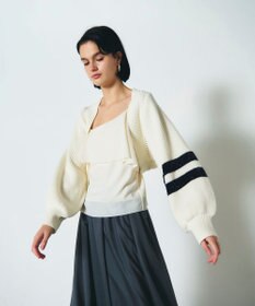 GRACE CONTINENTAL 畦ショートニットカーディガン