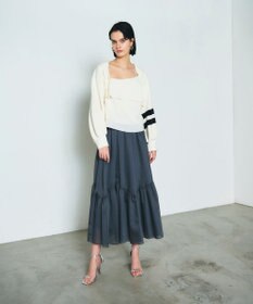 GRACE CONTINENTAL 畦ショートニットカーディガン