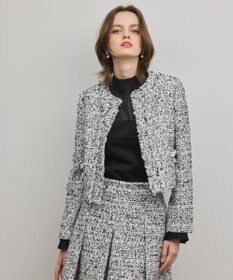 GRACE CONTINENTAL ミックスツイードジャケット