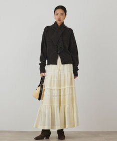 GRACE CONTINENTAL ネップニットカーディガン