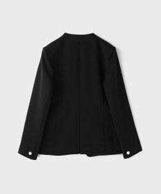 GRACE CONTINENTAL パールボタンノーカラージャケット