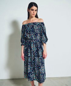 GRACE CONTINENTAL ランダムハートドレープワンピース