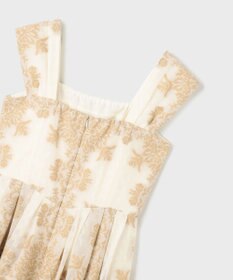 GRACE CONTINENTAL フレームジャガードドレス