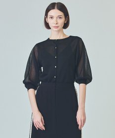 GRACE CONTINENTAL ラメシアーニットトップ