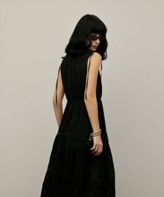 GRACE CONTINENTAL コットンシルクティアードワンピース