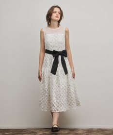 GRACE CONTINENTAL コード刺繍ワンピース