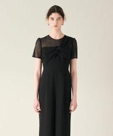 GRACE CONTINENTAL ドレープリボンサロペット