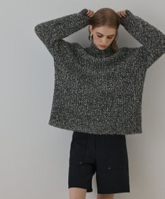 GRACE CONTINENTAL フリンジケープニットトップ