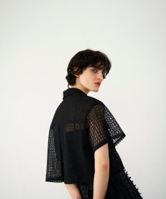 GRACE CONTINENTAL ラッセルメッシュシャツ