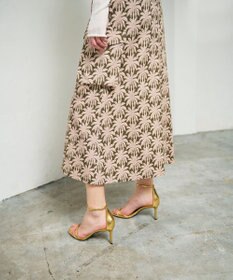 GRACE CONTINENTAL パームモチーフカーゴスカート