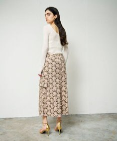 GRACE CONTINENTAL パームモチーフカーゴスカート