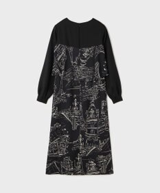 GRACE CONTINENTAL プリントコンビドレス