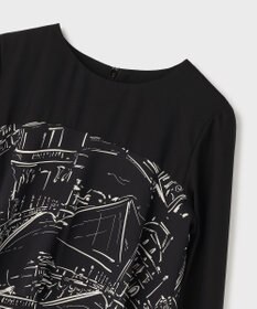 GRACE CONTINENTAL プリントコンビドレス