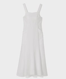 GRACE CONTINENTAL リネンタッチロングドレス