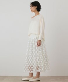 GRACE CONTINENTAL シルクドルマンスリーブトップ