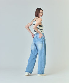 美品!グレースクラスのドットジレ ドロストウエストデニムパンツ / GRACE CONTINENTAL | GRACE