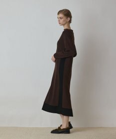 GRACE CONTINENTAL バイカラーカットワンピース